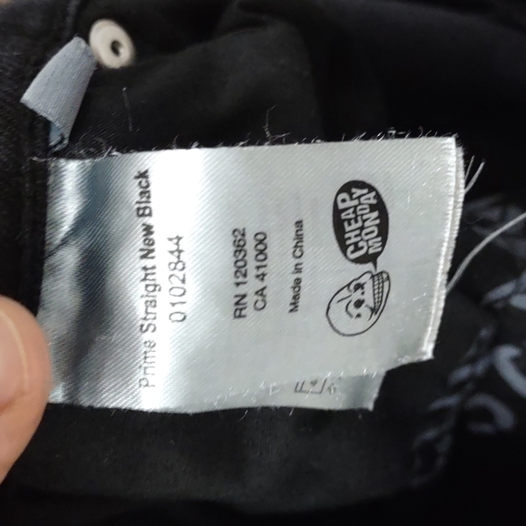 Cheap Monday skinny fit vintage black jeans size 34/34 - Picture 7 of 8